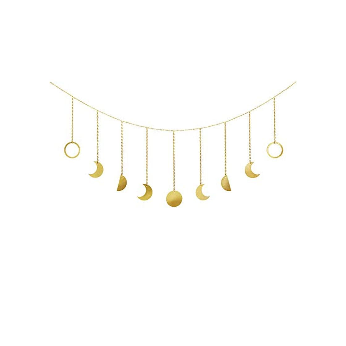 Producto JOYKK Moon Phase Garland Chains Celestial Boho Shining Wall Hanging Decor Home