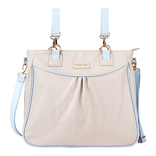 Moda Bolso Panera MAYORAL Polipiel BEIGE Y AZUL CELESTE