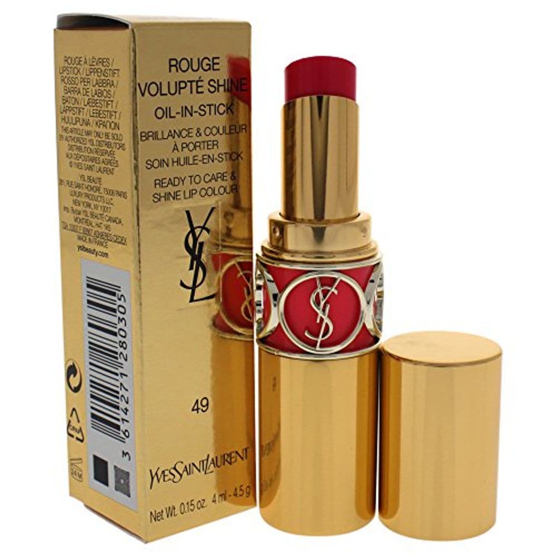 Producto Yves 915-80305 Saint Laurent Rouge Volupté Shine Barra de Labios - 4