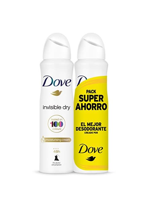 Belleza Dove Invisible Dry Desodorante Antitranspirante en Aerosol Antimanchas en 100 Colores sin