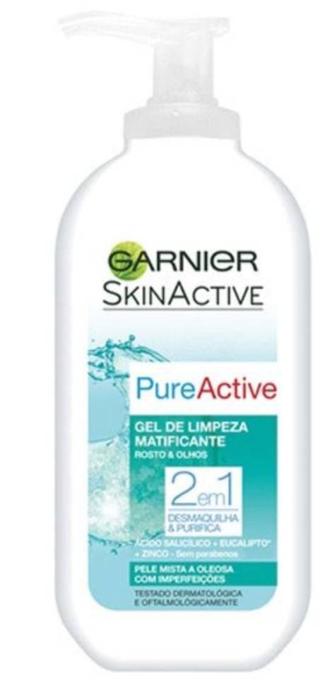 Moda Garnier - Gel Limpeza 2 em 1 Pure Active