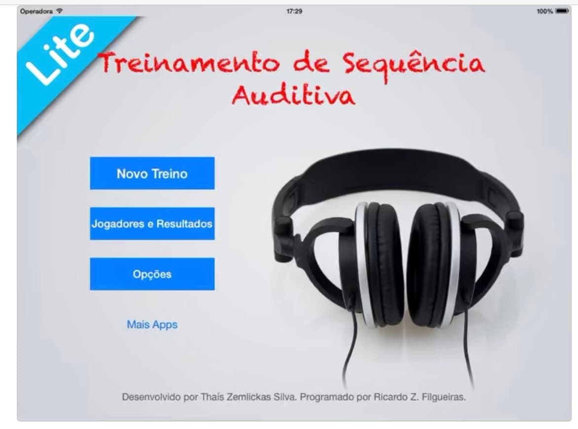 App Treinamento de Sequência Auditiva