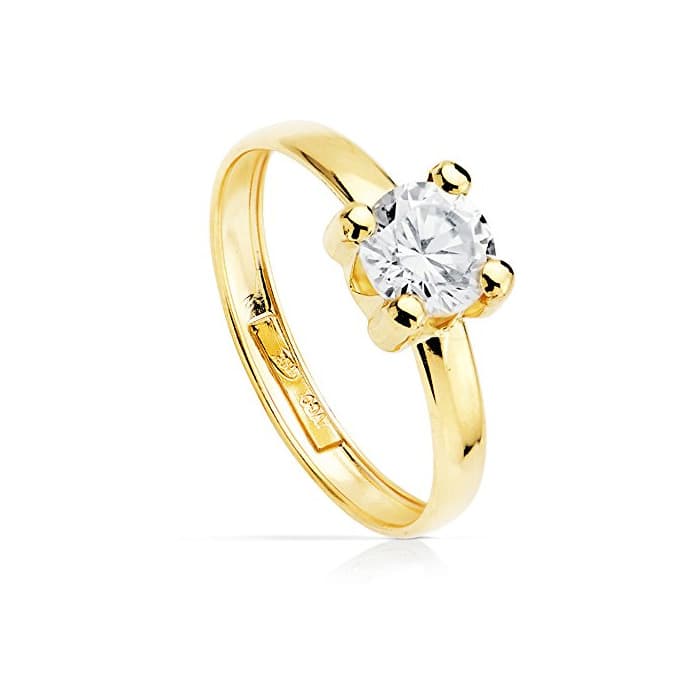 Producto Alda Joyeros Solitario de Compromiso Mujer Oro Amarillo Sintra 18 kilates Anillo