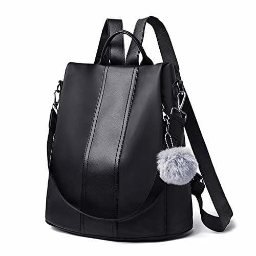 Place Vemingo Mochila para mujer, Mochila impermeable antirrobo para mujer en nylon PU