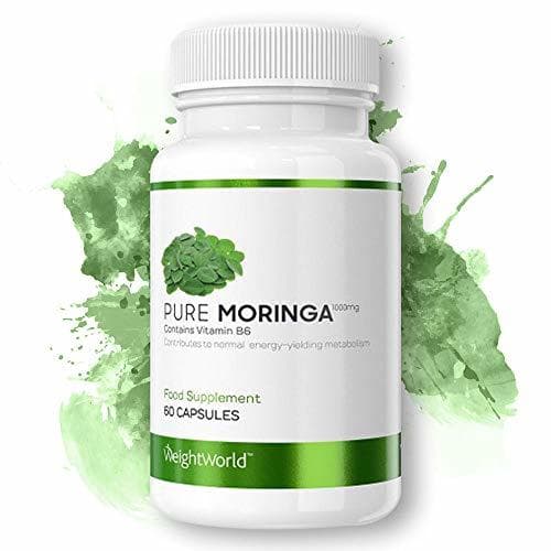 Beauty Moringa Puro Alta Dosis de 1000 mg - Superalimento Antioxidante Natural