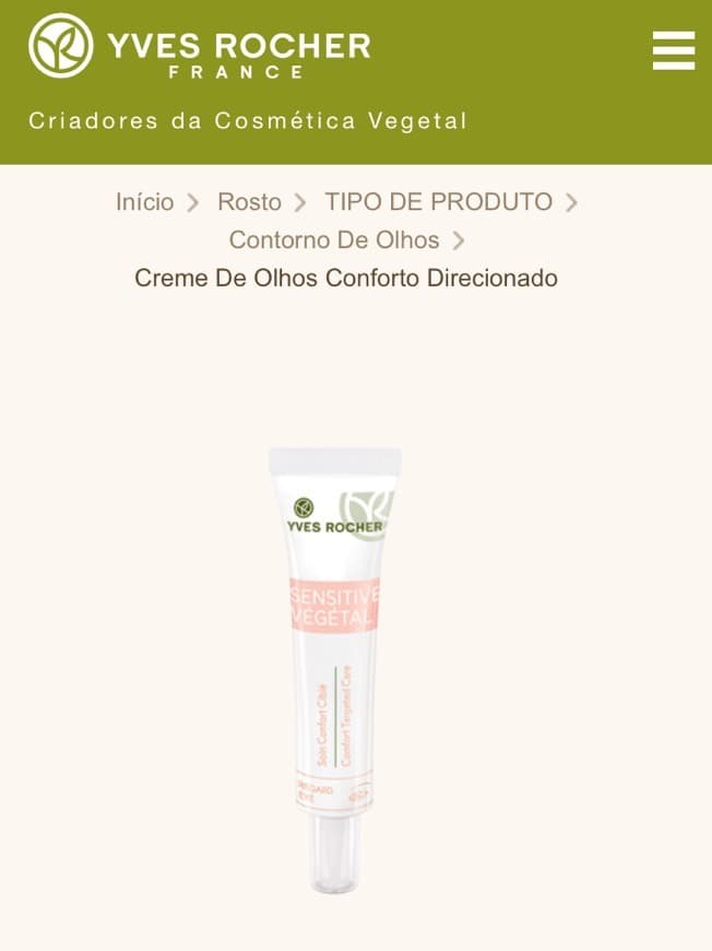 Producto Creme para os olhos 