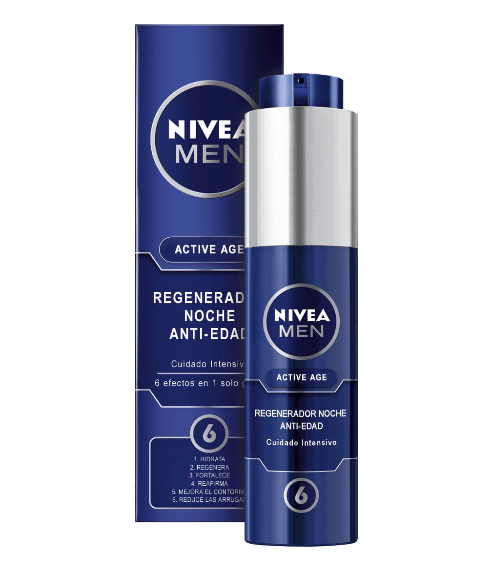 Belleza NIVEA MEN Active Age Regenerador Anti-edad Noche