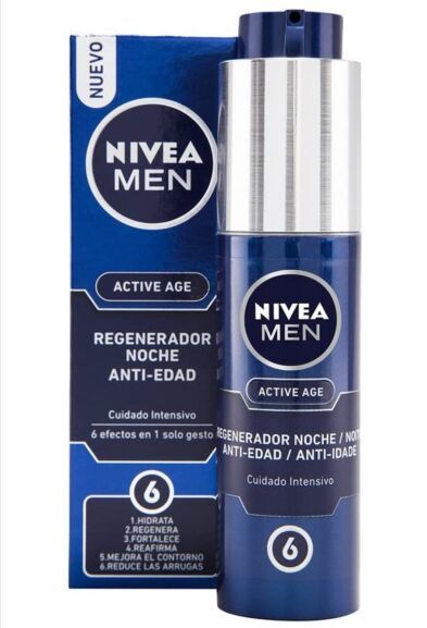 Beauty NIVEA MEN Active Age Regenerador Anti-edad Noche