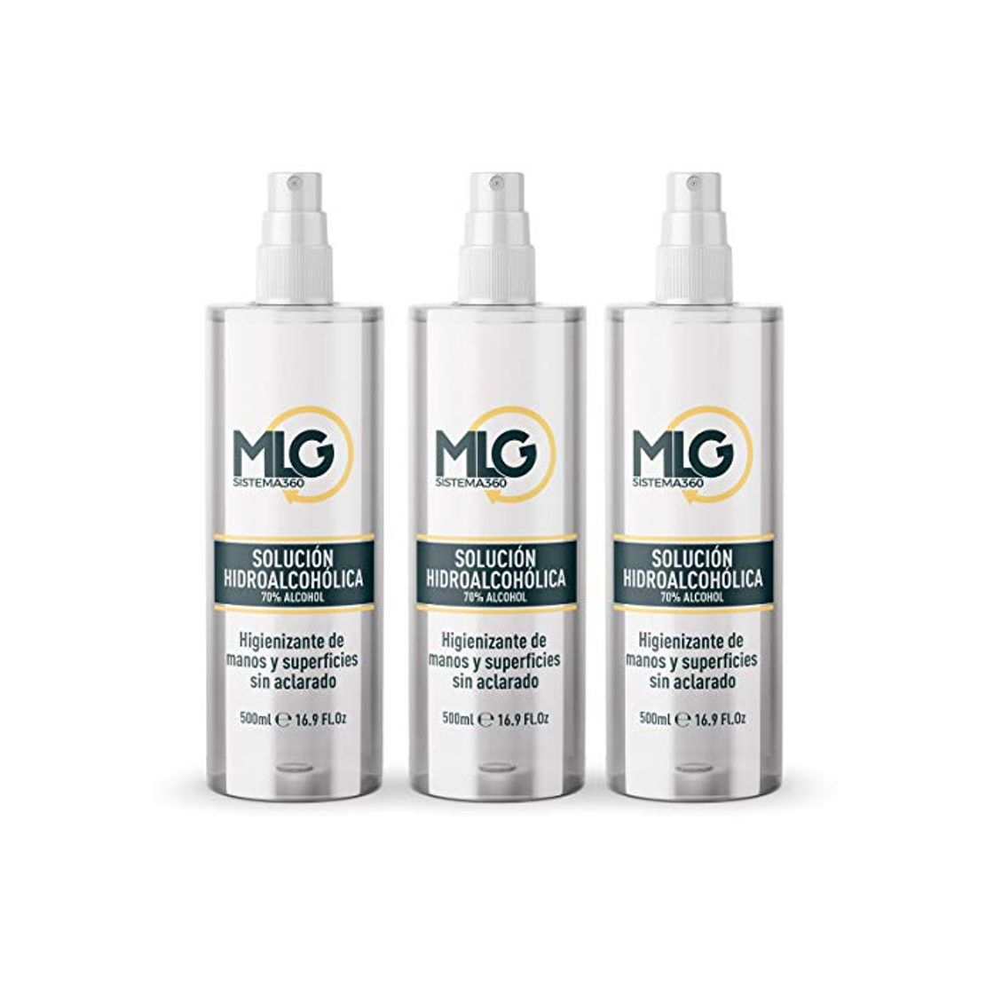 Product MLG SISTEMA 360 - Hidroalcohol 3 x 500ml con Spray