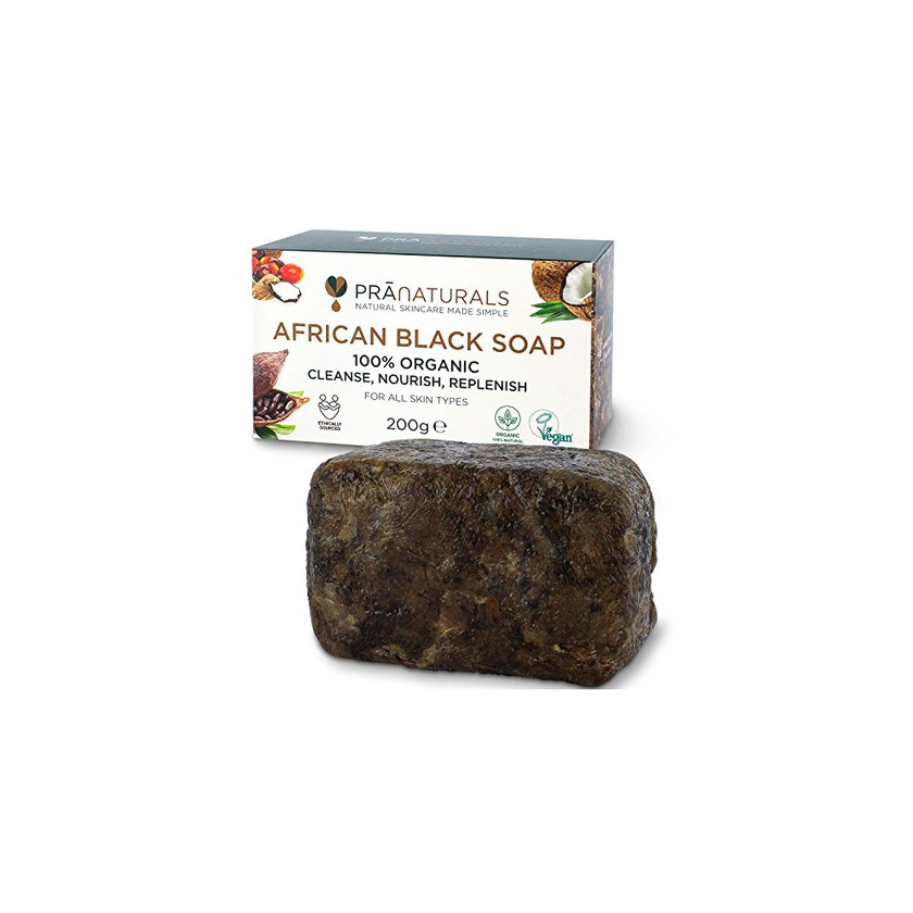 Beauty PraNaturals Jabón Negro Africano 200g