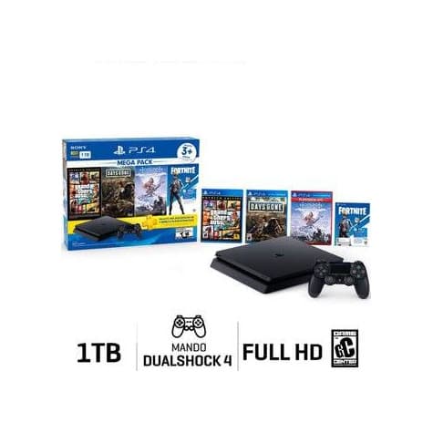 Producto Consola PS4 Slim 1TB Mega Pack