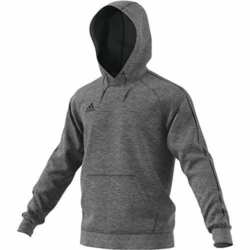 Fitness Adidas Core18 Hoody Sudadera con Capucha, Hombre, Gris