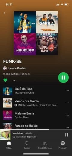 Canción playlist de funk 