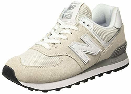 Moda New Balance 574 Mujer Zapatillas Blanco