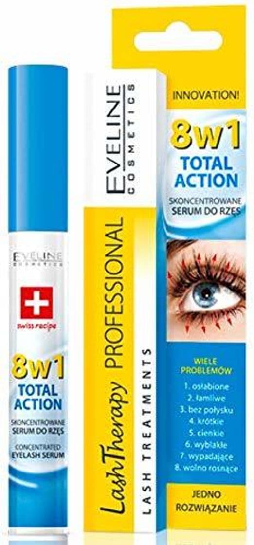 Beauty EVELINE Cosmetics Lash Therapy Concentrated Eyelash Serum Treatment 8in1 Long Strong Thick