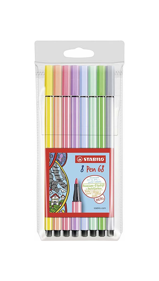 Producto Stabilo Pen 68 - Estuche de 15 rotuladores de punta media (colores pastel)