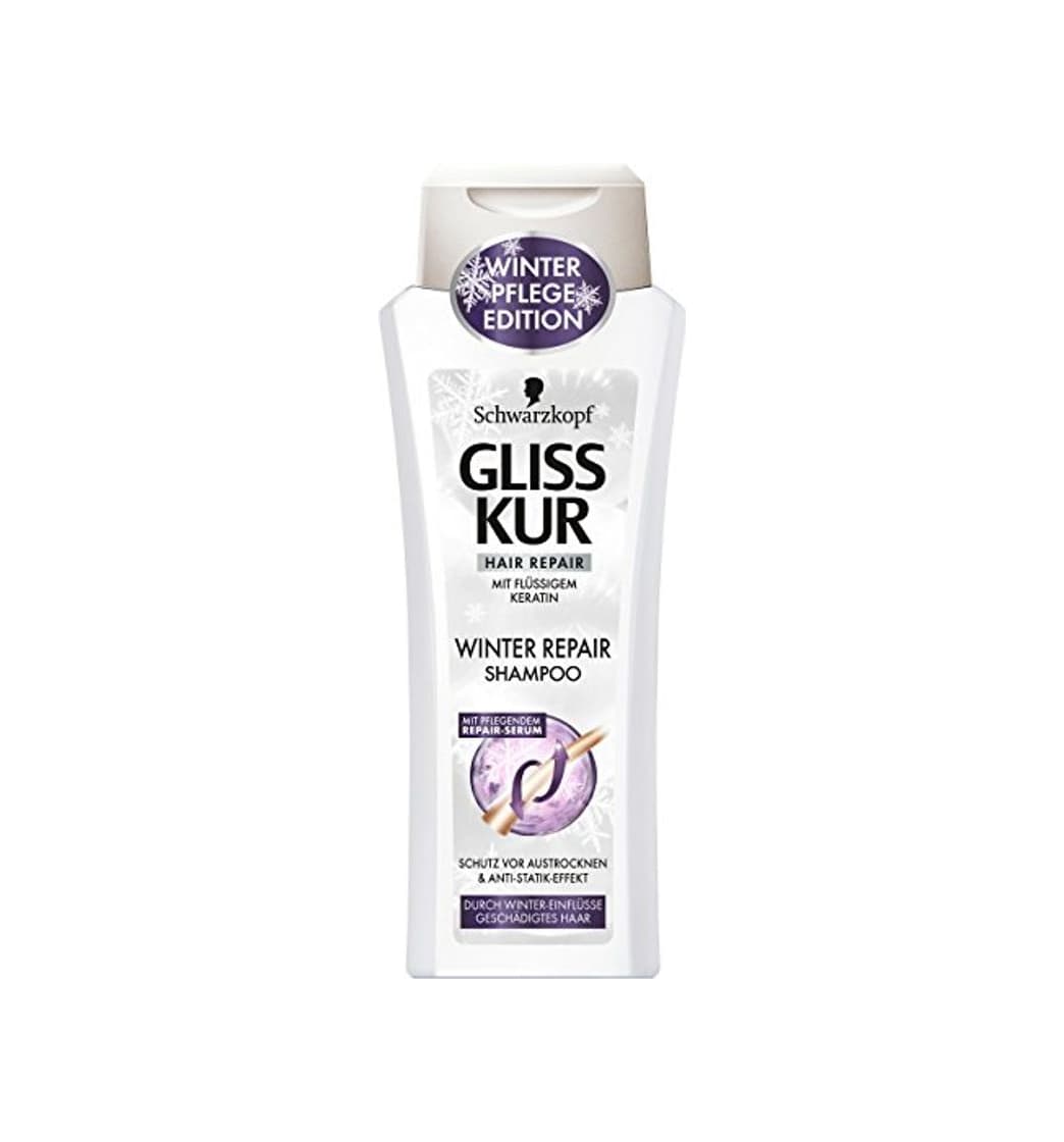 Product Gliss Kur Champú Invierno Repair 6 Pack