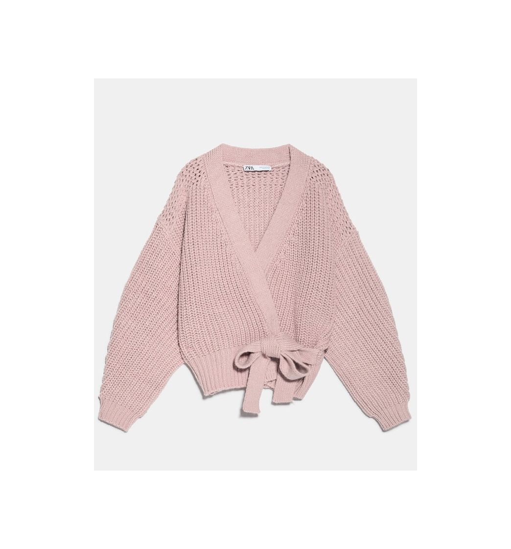 Producto Cardigan rosa velho com cinto