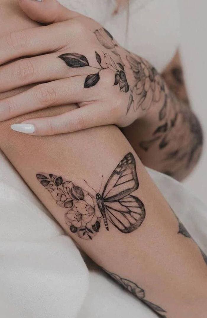 Moda Tatuagem de Borboleta ✨