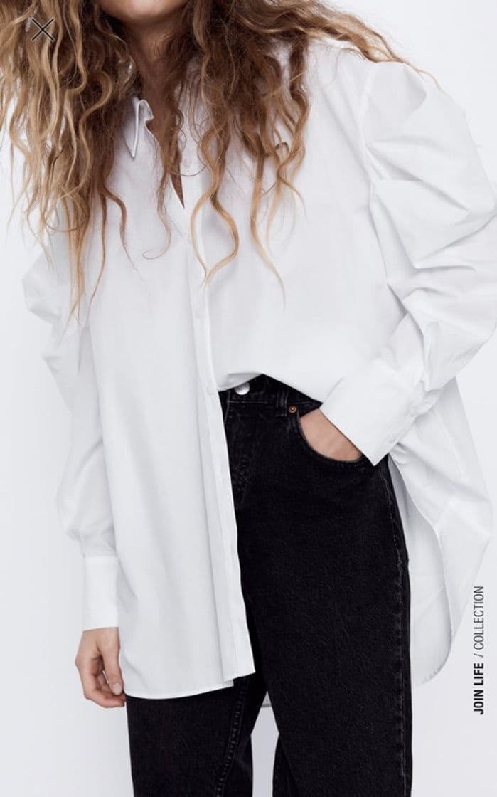 Fashion OVERSIZE POPLIN SHIRT