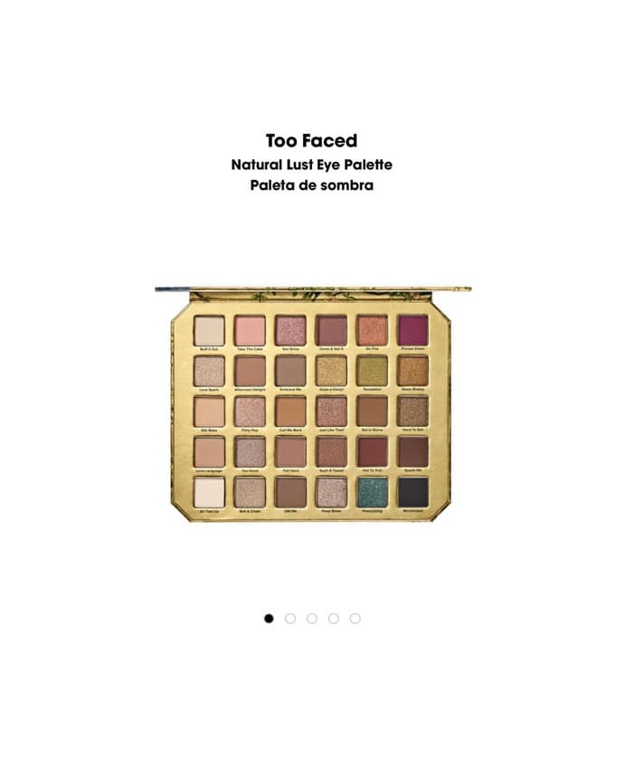 Product Paleta Too Faced- Natural Lust Eye