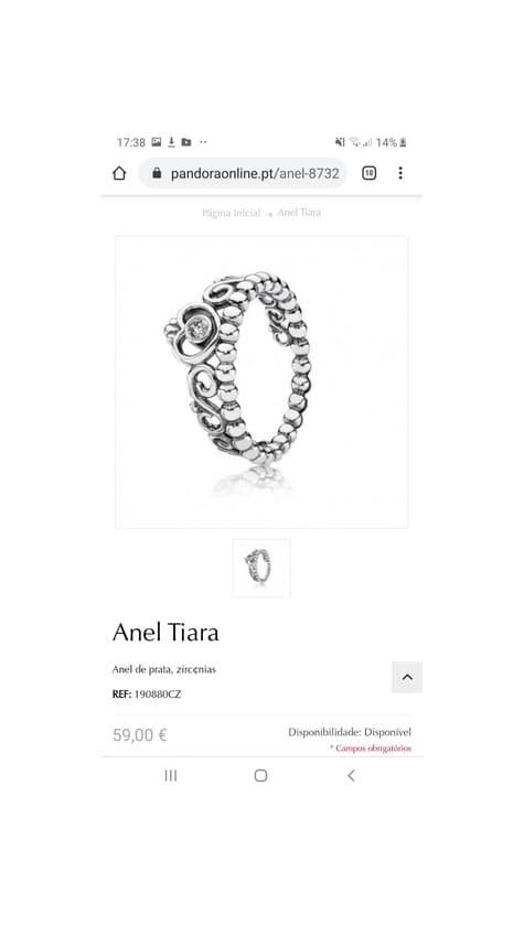 Product Anel Tiara Pandora