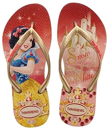 Lugar Havaianas Slim Princess, Chanclas para Niñas, Beige