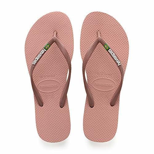 Lugar Havaianas Slim Brasil Logo, Chanclas para Mujer, Rosa