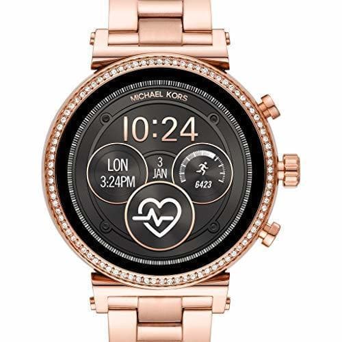 Moda Michael Kors Reloj Analógico-Digital para Mujer Correa en Acero Inoxidable MKT5063