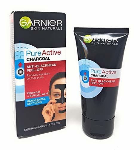 Belleza Garnier Pure Active CHARCOAL Anti-Blackhead Peel-Off Negro cepillo de cabello