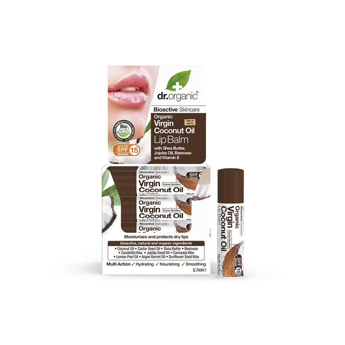 Producto Dr Organic Coconut Oil Lip Balm