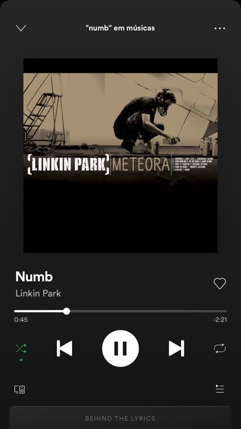 Canción Numb