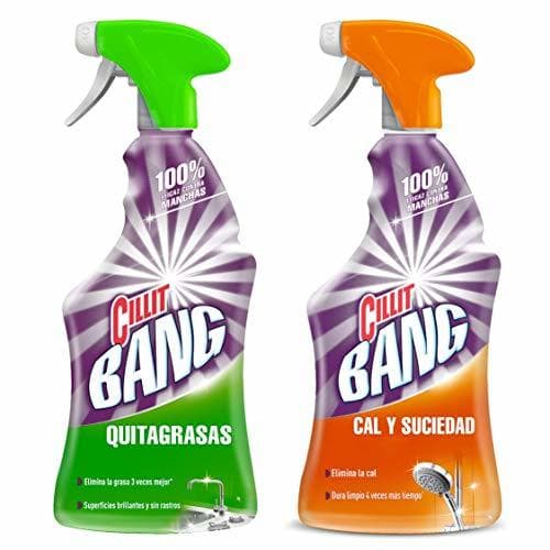 Producto Cillit Bang Quitagrasas y Cillit Bang Cal y Suciedad Limpiador Spray