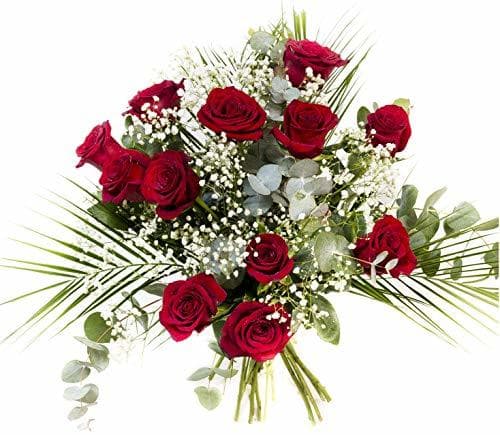 Producto RAMO DE 12 ROSAS rojas NATURALES