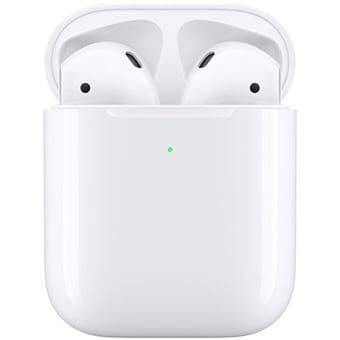 Fashion Auriculares True Wireless Apple AirPods 2019 com Caixa de Ca