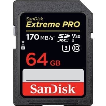 Moda SanDisk Extreme PRO - Tarjeta de Memoria SDXC de 64 GB, 4k, 