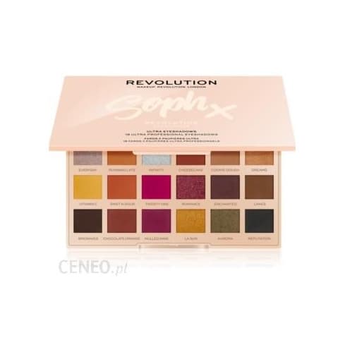 Beauty Makeup Revolution Soph X Ultra Eyeshadows Extra Spice Paleta 18 cieni do