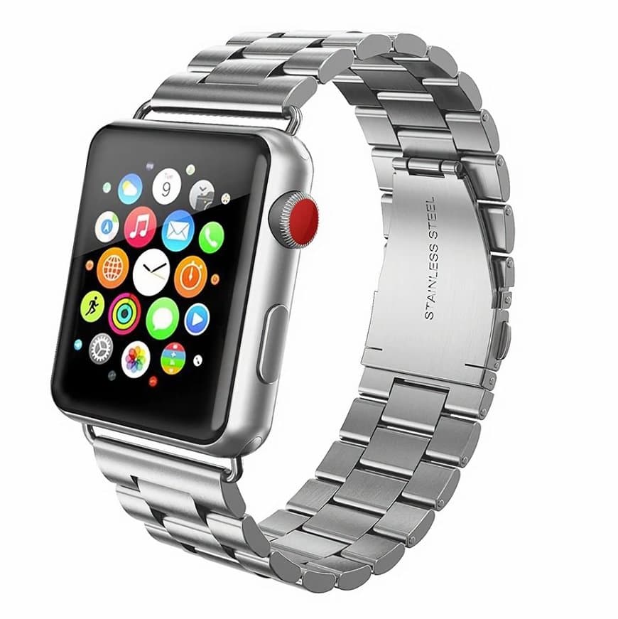 Product Bracelete prateada compatível com iWatch 