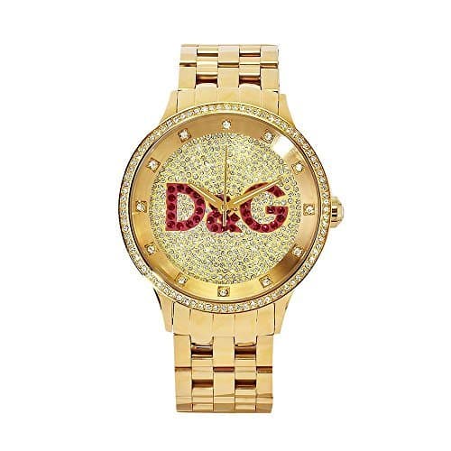 Fashion Dolce & Gabbana Time Big IPG Gold DIAL with Red Logo BRC