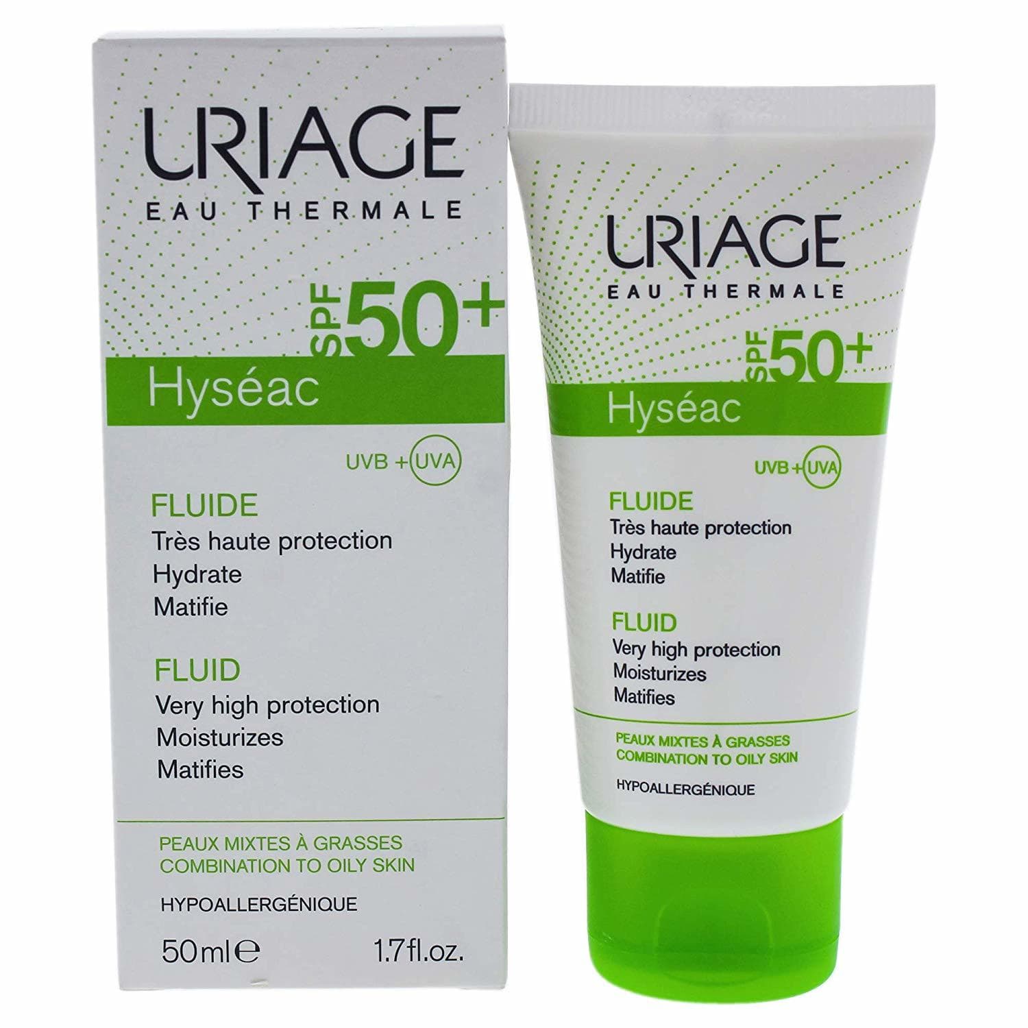 Producto Uriage Hyséac Fluido SPF50+ 50ml