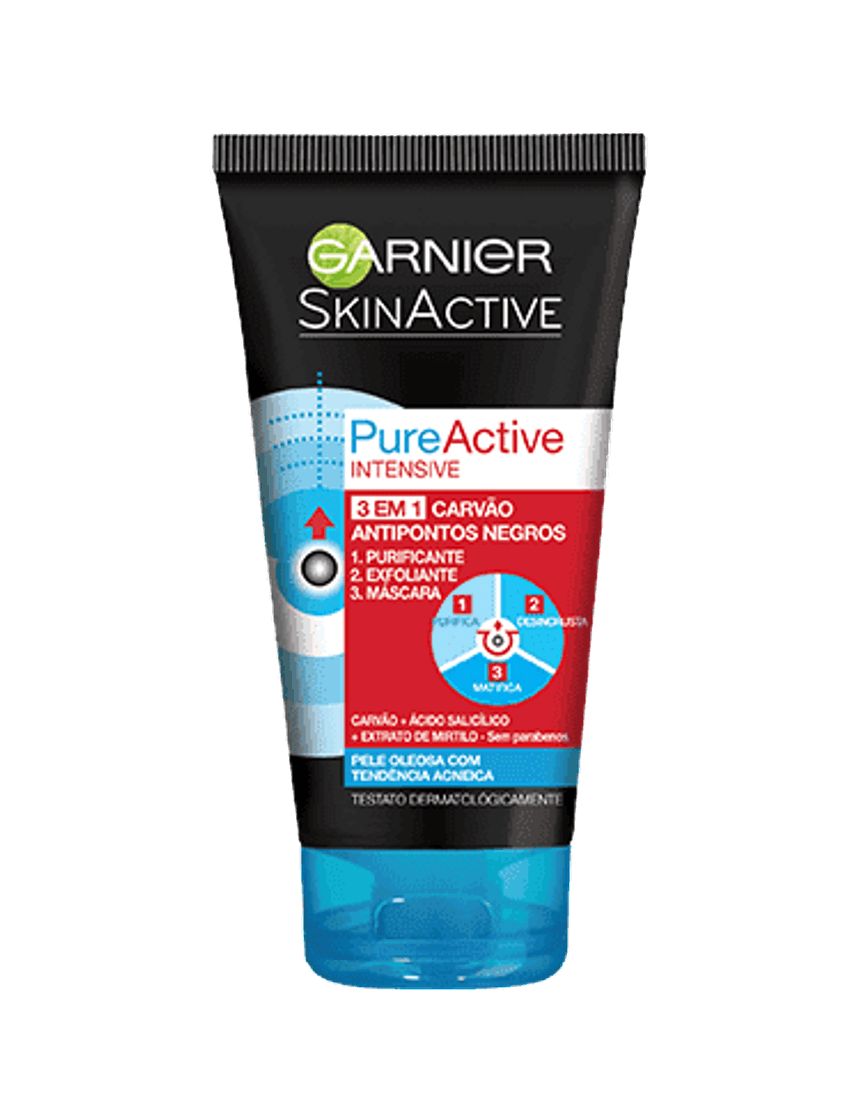 Product Pure Active Intensive Máscara 3 em 1 Carvão