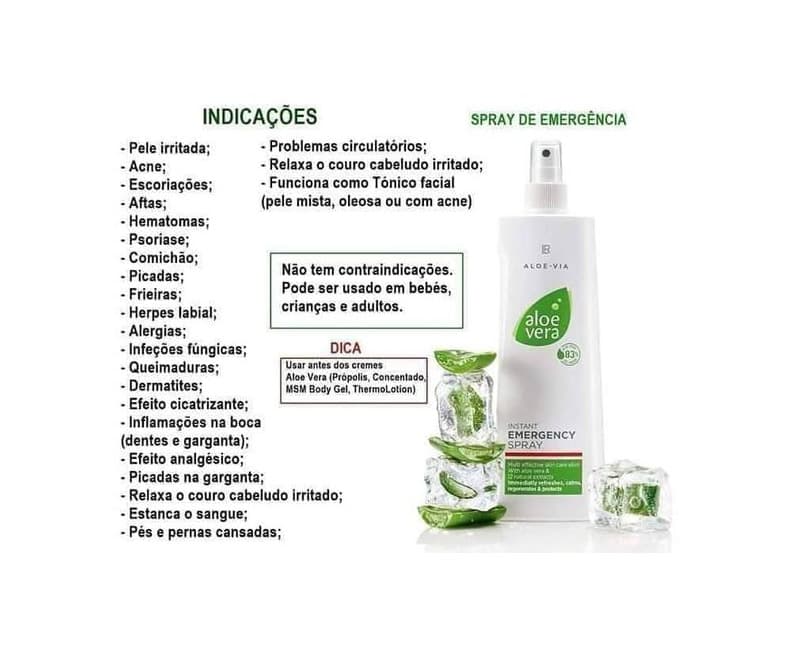 Product Spray de Emergência Aloé Vera 