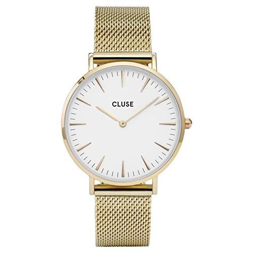 Fashion Cluse Reloj Analógico Automático para Mujer con Correa de Acero Inoxidable –