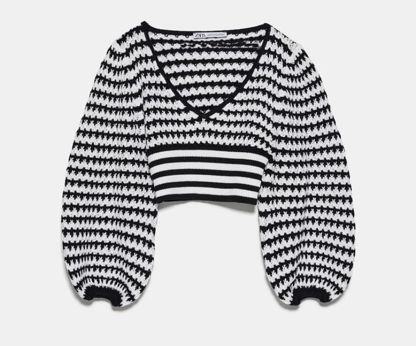 Product Sweater malha cropped