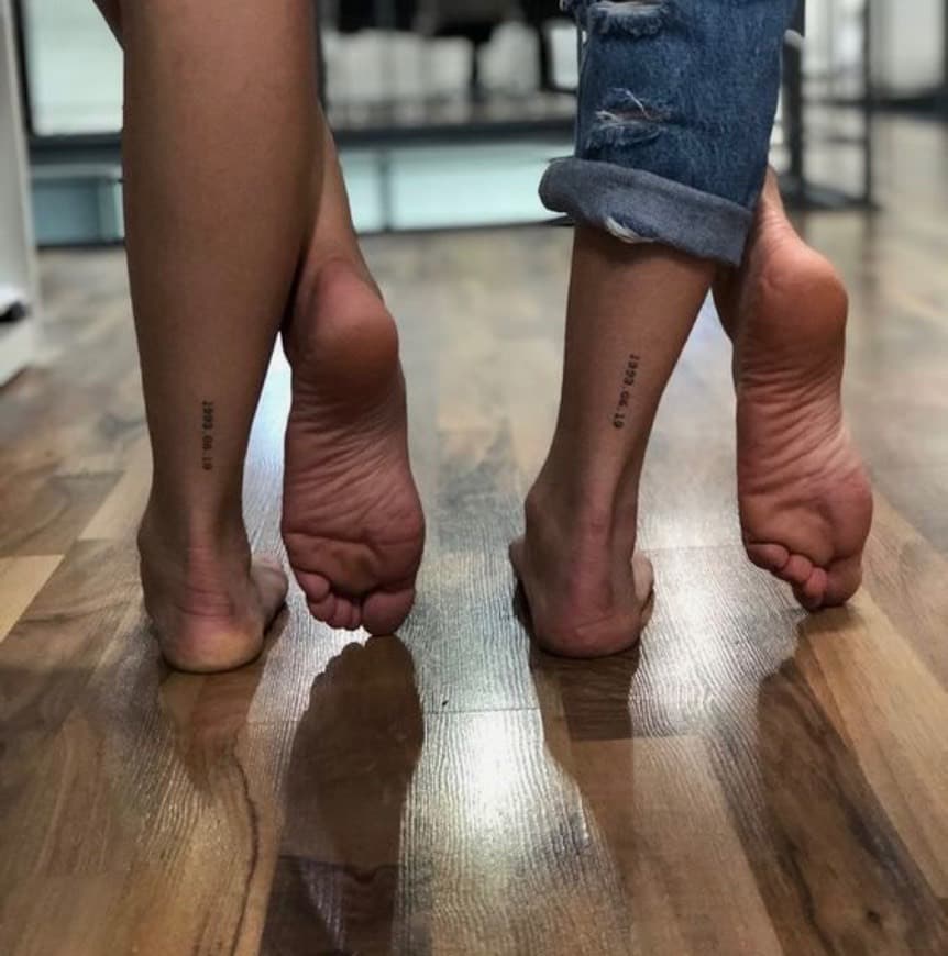 Fashion couple tattoo 