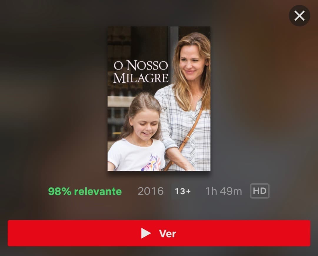 Película O nosso milagre - Filme Netflix 