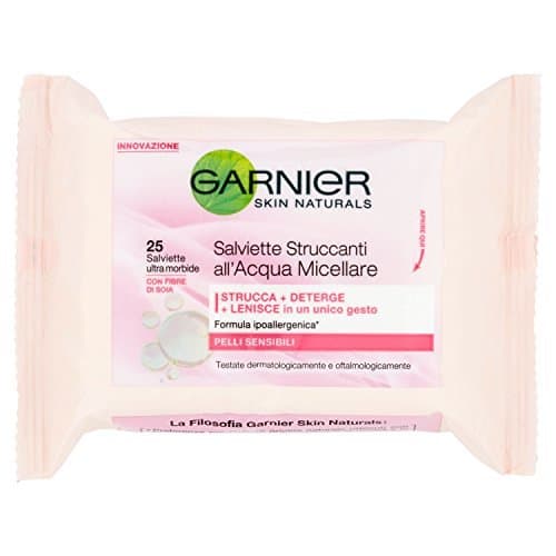 Belleza Toallitas desmaquillantes de agua micelar para pieles sensibles de Garnier