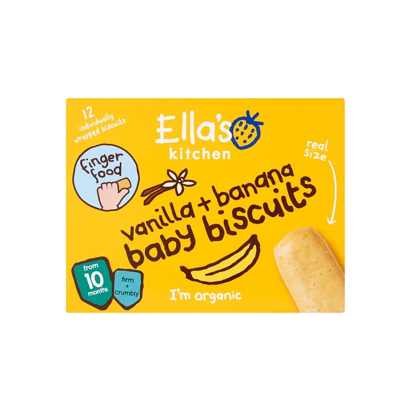 Producto Ella's Kitchen Vanilla & Banana Baby Biscuits