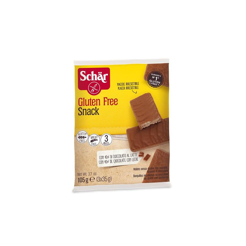 Producto Snack de Wafer com avelã e cobertura de chocolate 