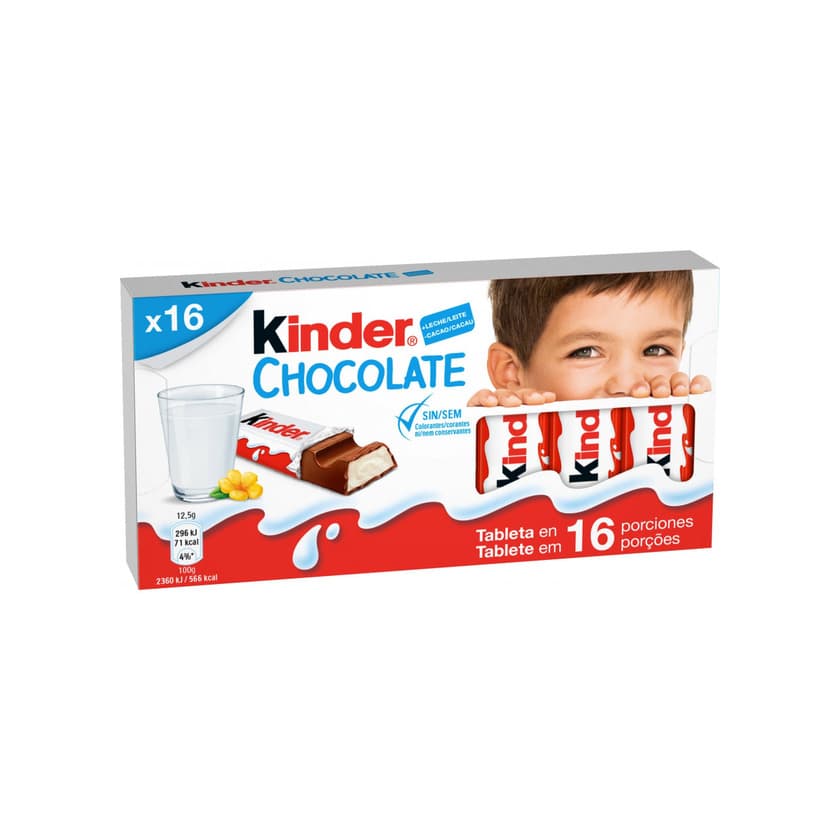 Producto Snack barrinhas chocolate leite Kinder